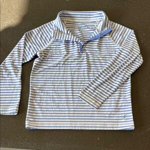 Crewcuts Blue and White Striped Top
